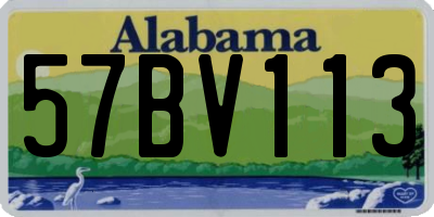 AL license plate 57BV113