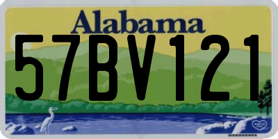 AL license plate 57BV121