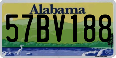AL license plate 57BV188