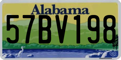 AL license plate 57BV198