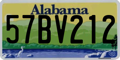 AL license plate 57BV212