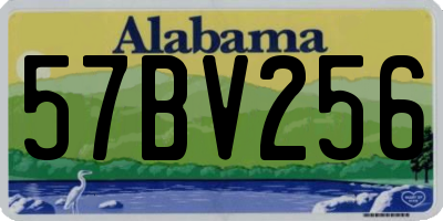 AL license plate 57BV256