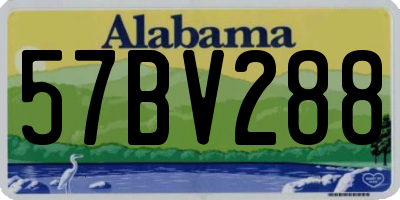 AL license plate 57BV288