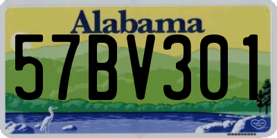 AL license plate 57BV301