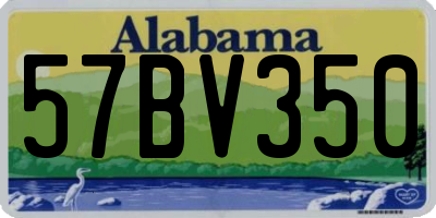 AL license plate 57BV350