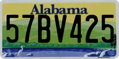AL license plate 57BV425