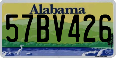 AL license plate 57BV426