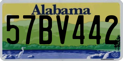 AL license plate 57BV442