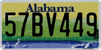 AL license plate 57BV449