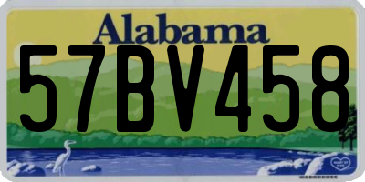 AL license plate 57BV458