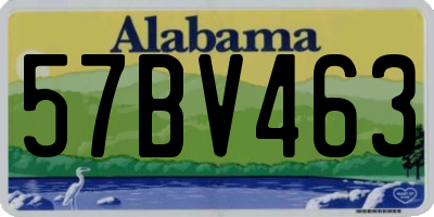 AL license plate 57BV463