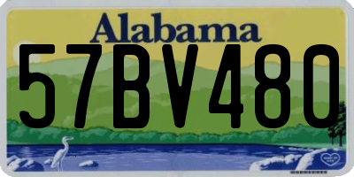 AL license plate 57BV480