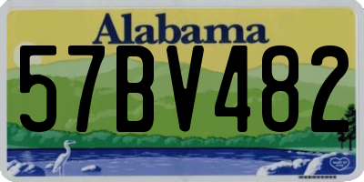AL license plate 57BV482
