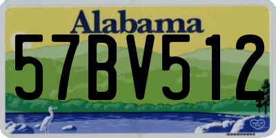 AL license plate 57BV512