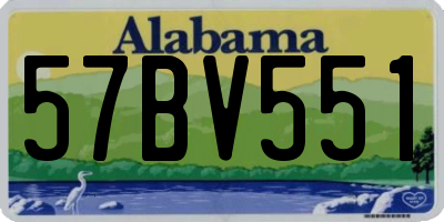 AL license plate 57BV551