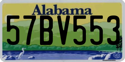 AL license plate 57BV553