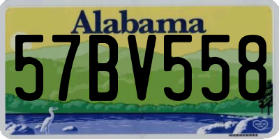 AL license plate 57BV558