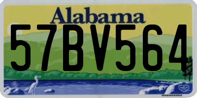 AL license plate 57BV564