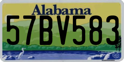 AL license plate 57BV583