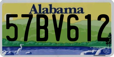 AL license plate 57BV612