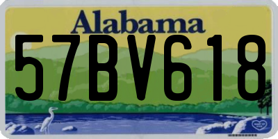 AL license plate 57BV618