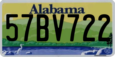 AL license plate 57BV722