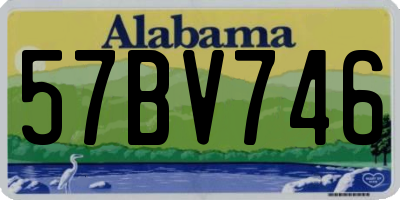 AL license plate 57BV746