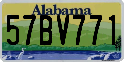 AL license plate 57BV771