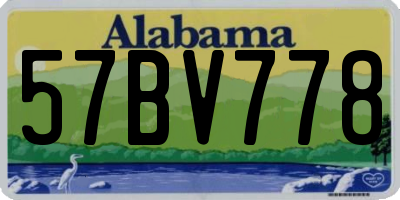 AL license plate 57BV778