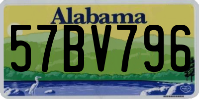 AL license plate 57BV796