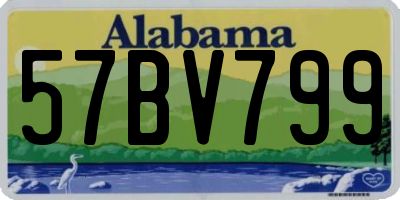 AL license plate 57BV799