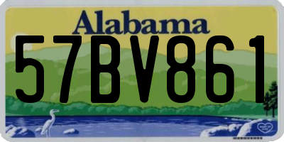 AL license plate 57BV861