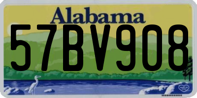 AL license plate 57BV908