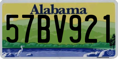 AL license plate 57BV921