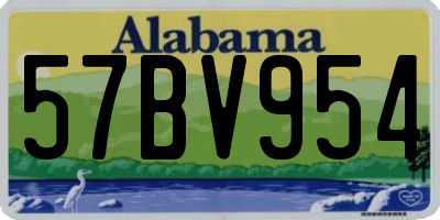 AL license plate 57BV954