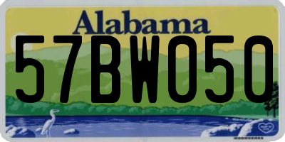 AL license plate 57BW050