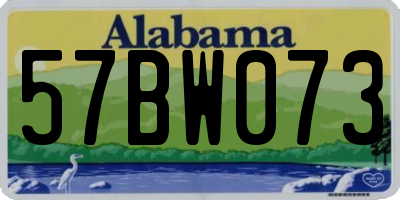 AL license plate 57BW073