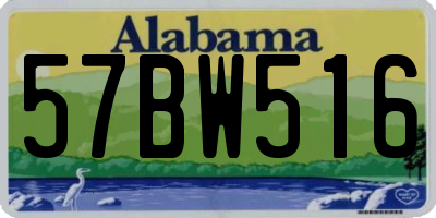 AL license plate 57BW516