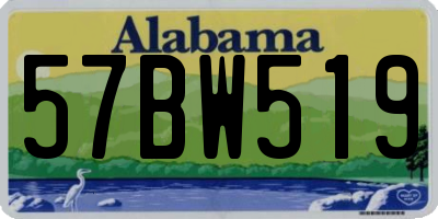 AL license plate 57BW519