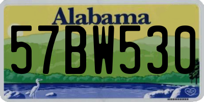 AL license plate 57BW530