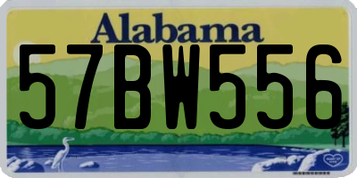 AL license plate 57BW556