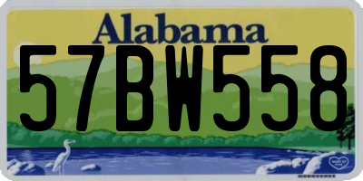 AL license plate 57BW558