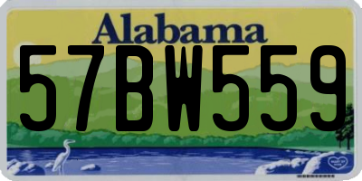 AL license plate 57BW559