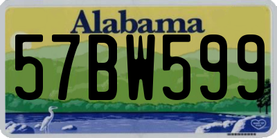 AL license plate 57BW599
