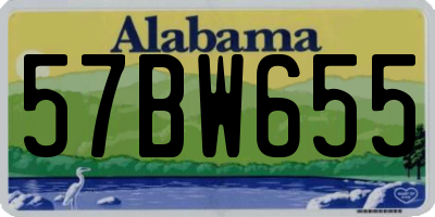 AL license plate 57BW655