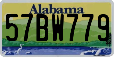 AL license plate 57BW779