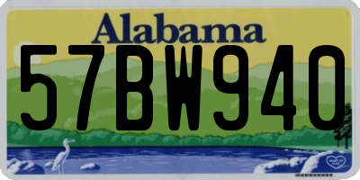 AL license plate 57BW940