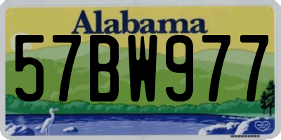 AL license plate 57BW977