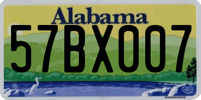 AL license plate 57BX007