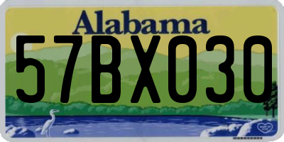 AL license plate 57BX030